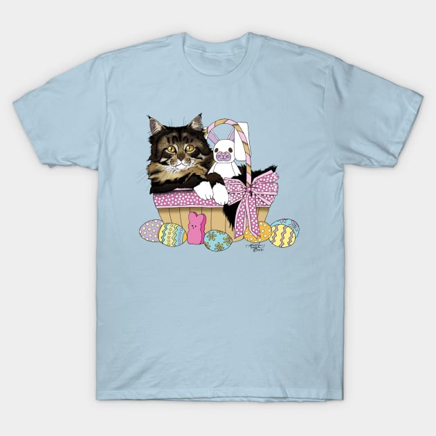 Easter Kitten T-Shirt by tigressdragon